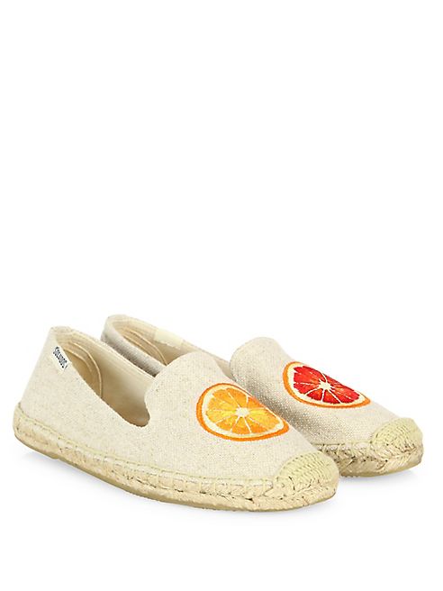 Soludos - Blood Orange Embroidered Espadrille Flats