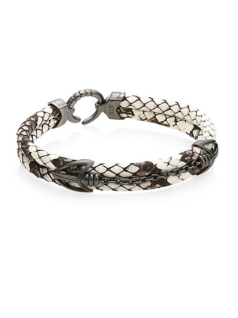 StingHD - Black Platinum Python Bracelet