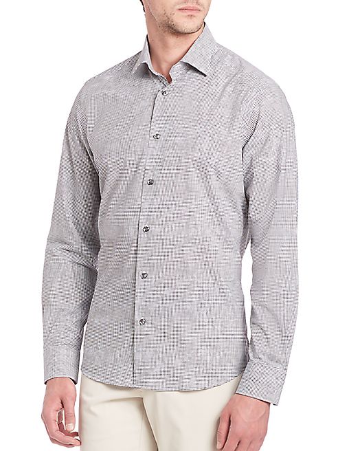 Saks Fifth Avenue Collection - Printed Long Sleeve Shirt