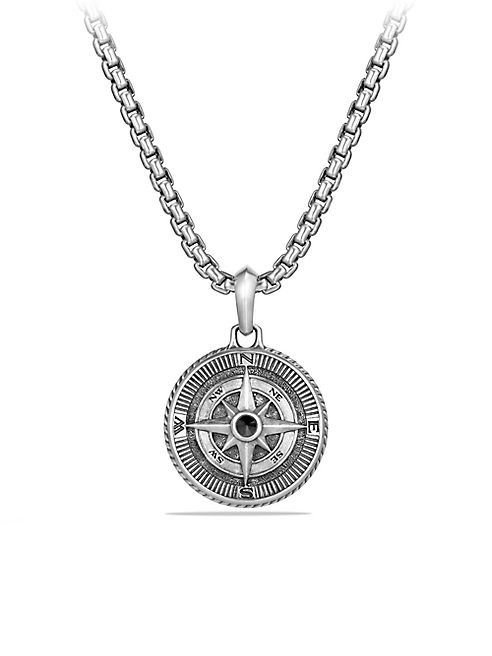 David Yurman - Maritime Diamond & Sterling Silver Compass Amulet