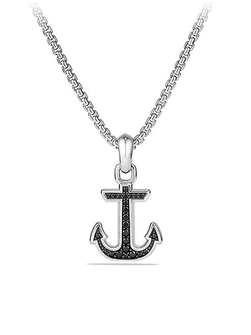 David Yurman - Maritime Anchor Diamond & Sterling Silver Pendant