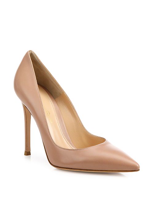 Gianvito Rossi - Gianvito Leather Point Toe Pumps