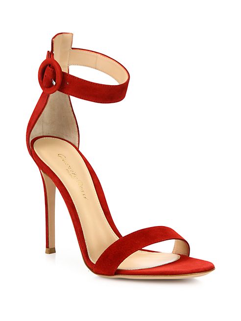 Gianvito Rossi - Portofino Suede Ankle-Strap Sandals