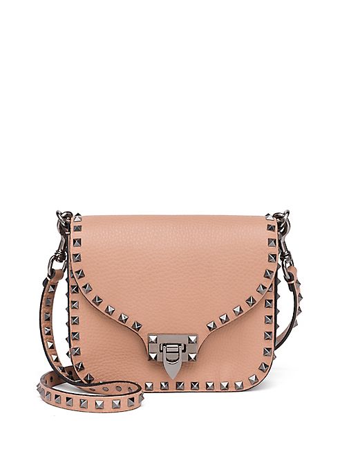 Valentino - Rockstud Leather Shoulder Bag