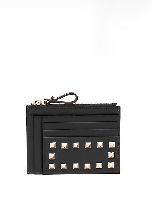 Valentino - Studded Leather Coin Purse