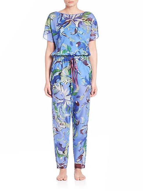 Emilio Pucci - Jungle-Printed Cotton Jumpsuit Coverup