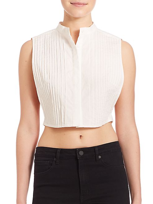 KENDALL + KYLIE - St. Tropez Cropped Tuxedo Top