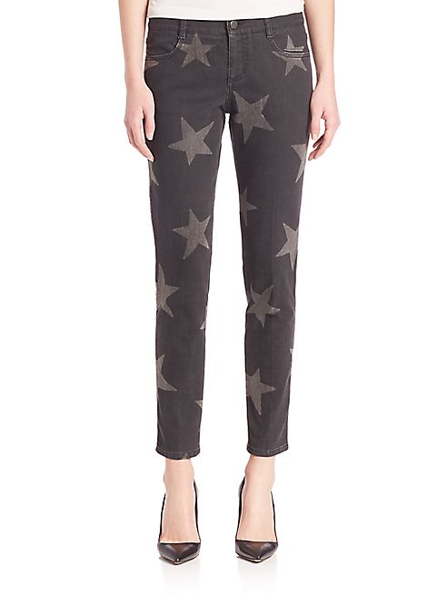 Stella McCartney - Star-Print Skinny Ankle Jeans