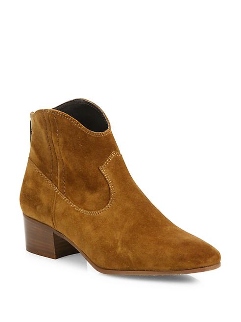 L.K. Bennett - Dylan Suede Block Heel Booties