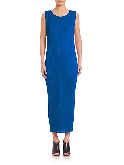 Pleats Please Issey Miyake - Colorful Basics Sleeveless Maxidress