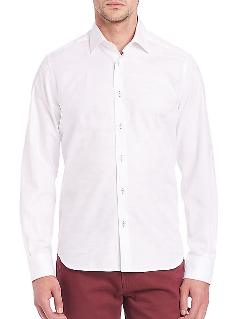 Saks Fifth Avenue Collection - Solid Long Sleeve Shirt