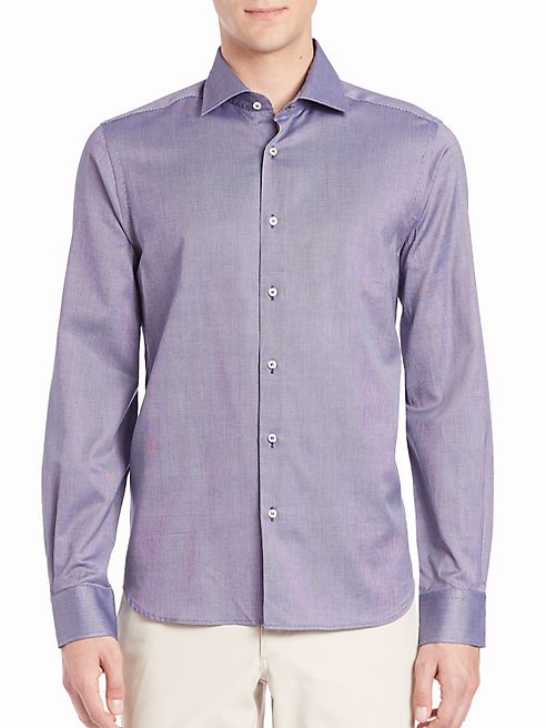 Saks Fifth Avenue Collection - Buttoned Cotton Shirt