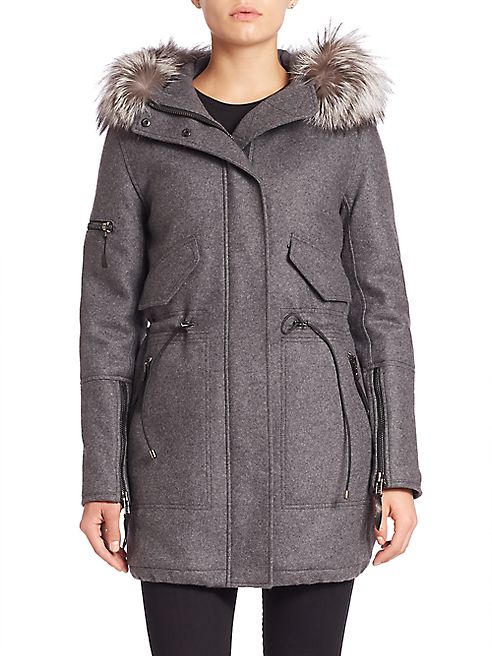 SAM. - Delancey Fur-Trim Parka