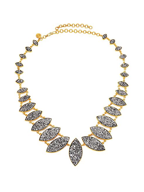 Shana Gulati - Jodhpur Sliced Raw Diamond & 18K Yellow Gold Vermeil Necklace