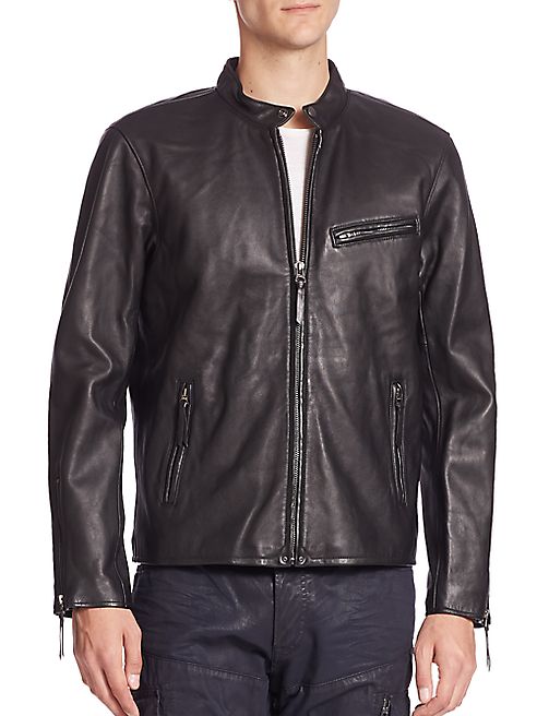 Polo Ralph Lauren - Lambskin Leather Café Racer Jacket