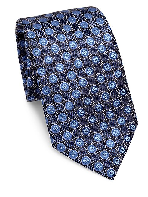 Ermenegildo Zegna - Medallion Printed Silk Tie