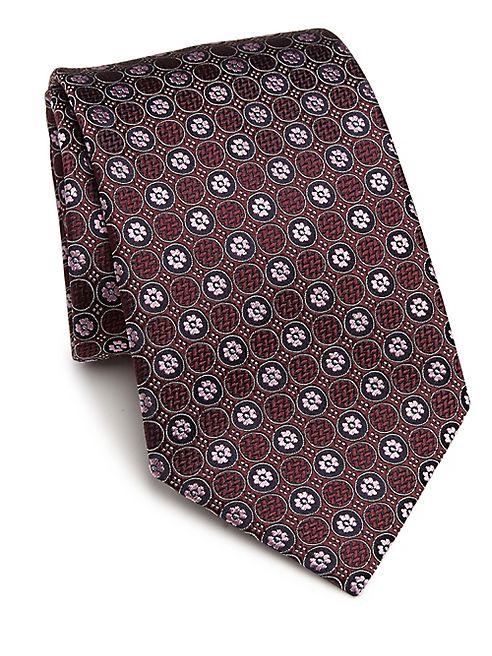 Ermenegildo Zegna - Floral Embroidered Silk Tie