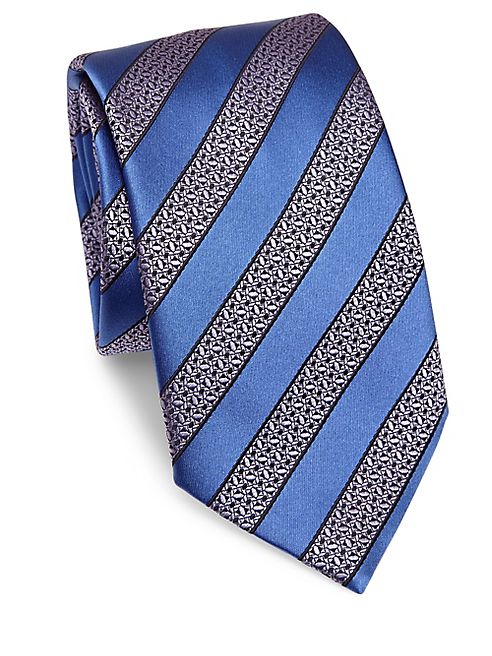 Ermenegildo Zegna - Pattern Striped Silk Tie