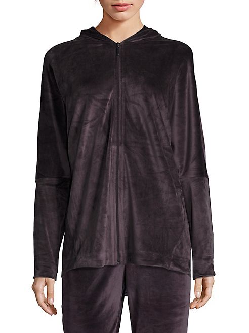 Natori - Cape Sleeve Velour Hoodie