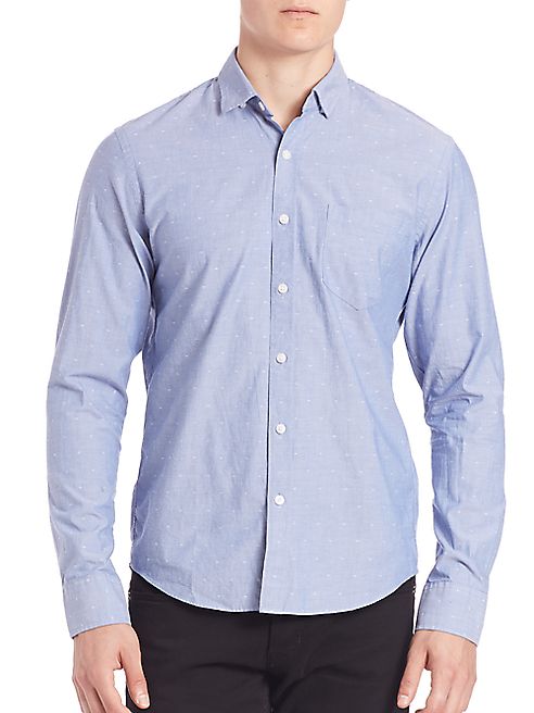 The Blue Shirt Shop - Bowery & Bleeker Slim-Fit Embroidered Shirt