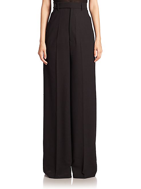 Rick Owens - Astair Bell Wool Wide-Leg Pants