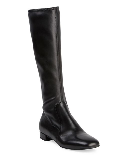 Prada - Tall Stretch-Leather Boots