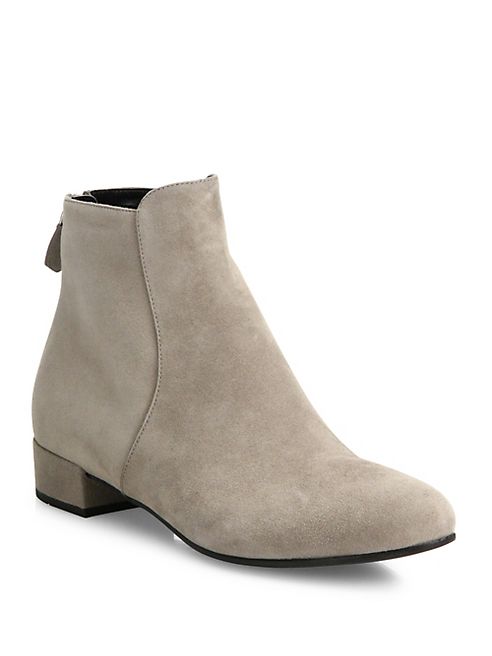 Prada - Suede Block Heel Booties