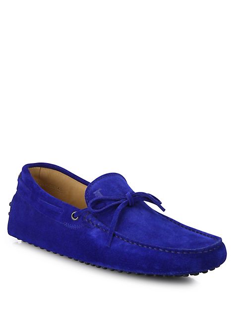 Tod's - Suede Lace-Up Drivers