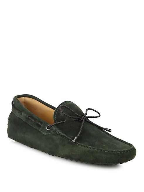 Tod's - Suede Braided Tie Drivers