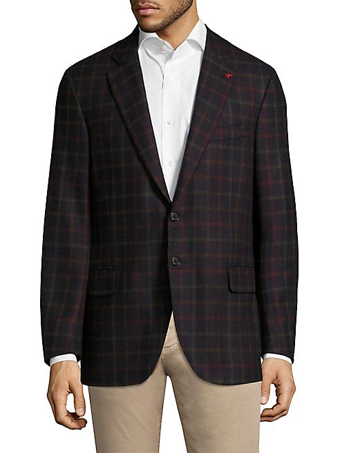 ISAIA - Checked Wool Jacket