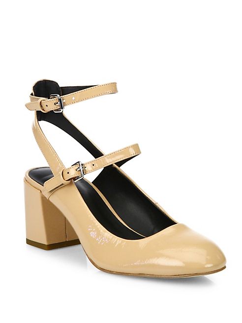 Rebecca Minkoff - Brooke Patent Leather Mary Jane Block Heel Pumps