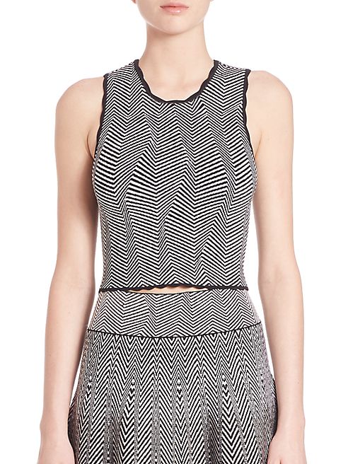 Opening Ceremony - Optic Lines Cropped Top