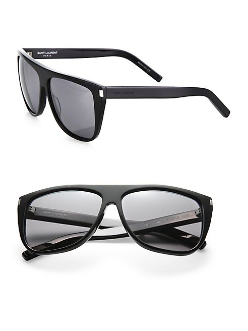 Saint Laurent - SL1 59MM Oversize Flattop Unisex Sunglasses