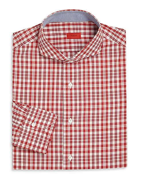 ISAIA - Plaid Long-Sleeve Shirt