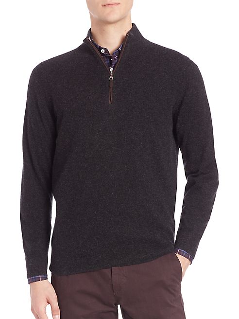 Saks Fifth Avenue Collection - Long Sleeve Cashmere Sweater