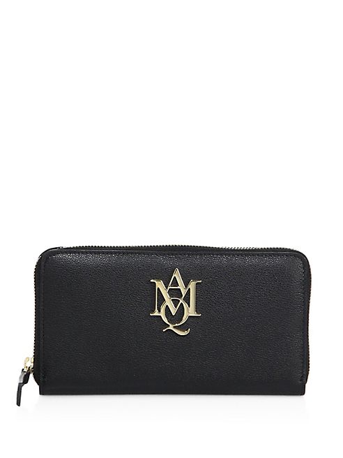 Alexander McQueen - Continental Leather Zip Wallet