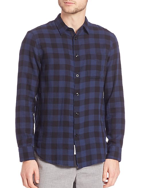 Rag & Bone - Buffalo Check Button-Down Beach Shirt