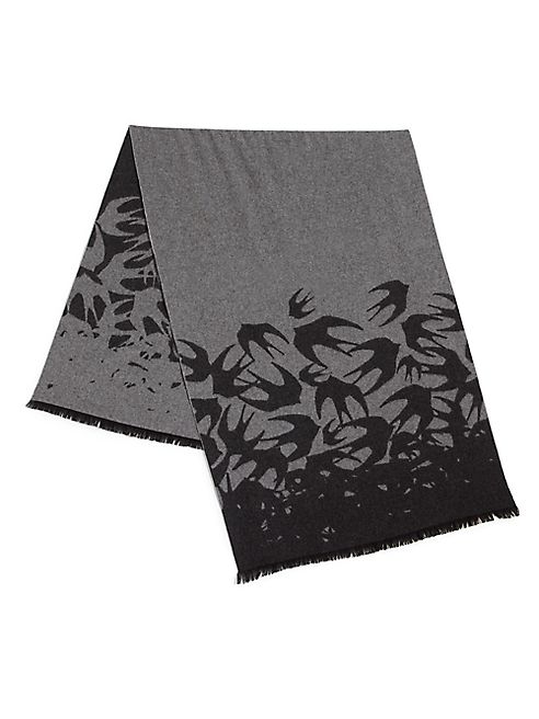 McQ Alexander McQueen - Swallow Wool-Blend Scarf