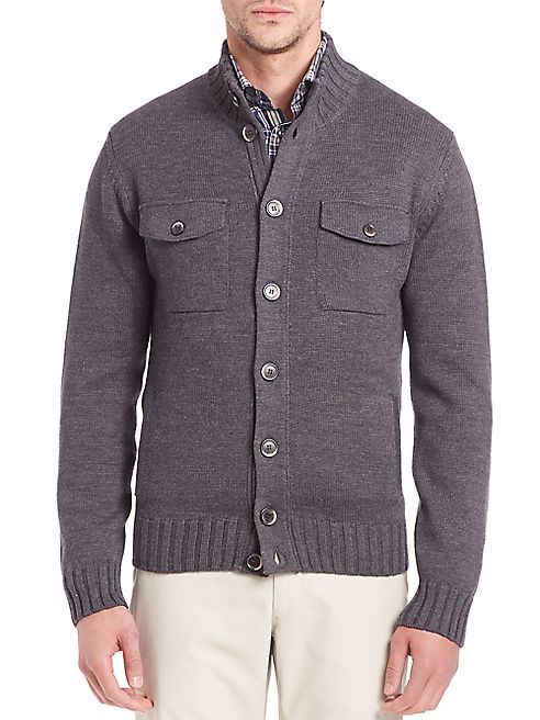 Saks Fifth Avenue Collection - Stand Collar Wool Sweater