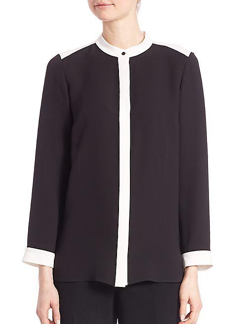 Lafayette 148 New York - Teagan Silk Double Georgette Blouse