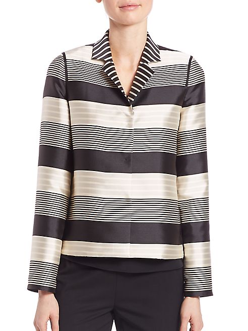 Lafayette 148 New York - Hollis Striped Jacquard Jacket