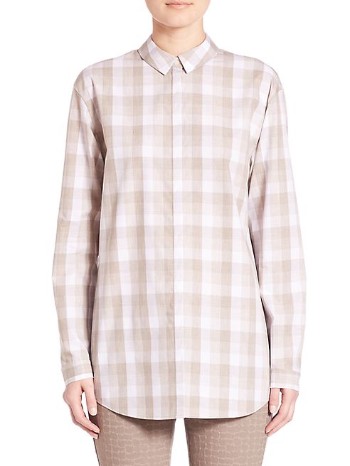 Lafayette 148 New York - Cultivated Check Shirting Sabira Blouse