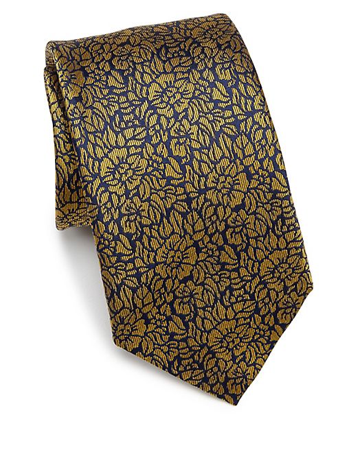 Saks Fifth Avenue Collection - Textured Floral Silk Tie