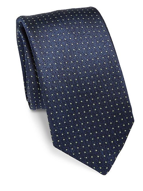 Saks Fifth Avenue Collection - Pin Dot Silk Tie