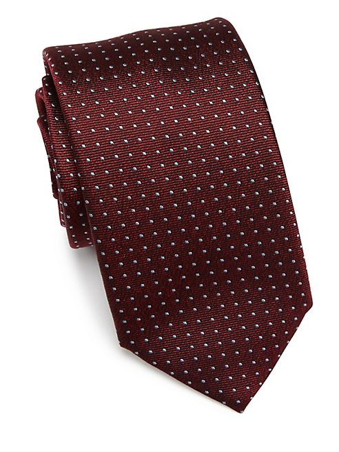 Saks Fifth Avenue Collection - Pin Dot Silk Tie