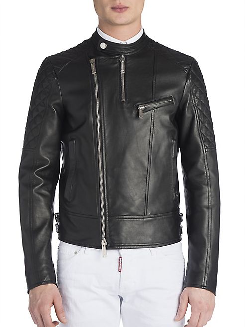 DSQUARED2 - Leather Biker Jacket