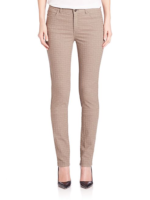 Lafayette 148 New York - Pebble Jacquard Skinny Jeans