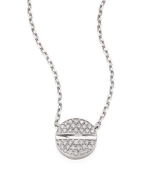 Marli - Verge 18K White Gold & Diamond Necklace