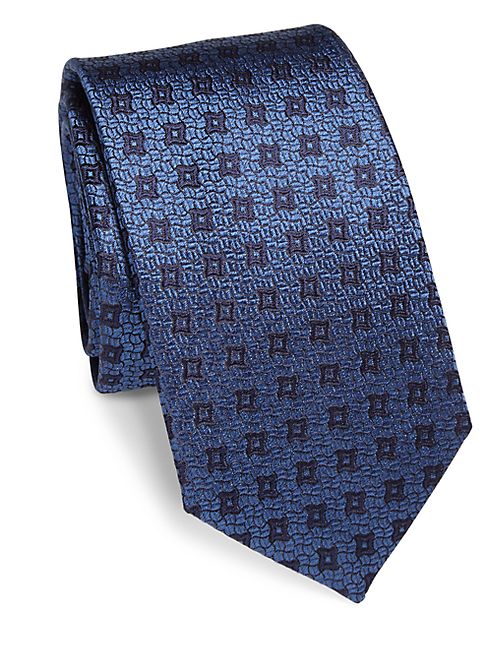 Saks Fifth Avenue Collection - Geometric Silk Tie