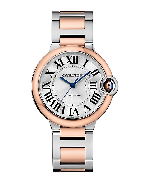 Cartier - Ballon Bleu de Cartier 18K Pink Gold & Stainless Steel Bracelet Watch